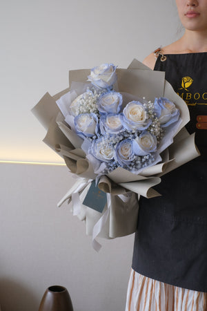 Mystic Moon Rose Bouquet by Bamboo Green Florist, Penang