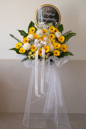 Nobel Condolence Flowers by Bamboo Green Florist, Penang