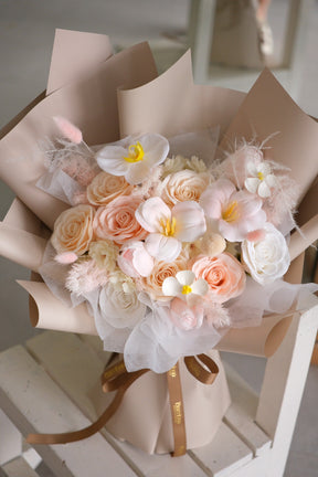 Nude Harmony Soap Flower Bouquet (Soap Flowers) by Bamboo Green Florist, Penang