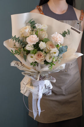 Omakase Bouquet (Modern Muse Neutrals) by Bamboo Green Florist, Penang, photo 5