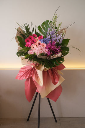 Omakase Opening Grand Opening Flower Stand (Bright & Colours) by Bamboo Green Florist, Penang