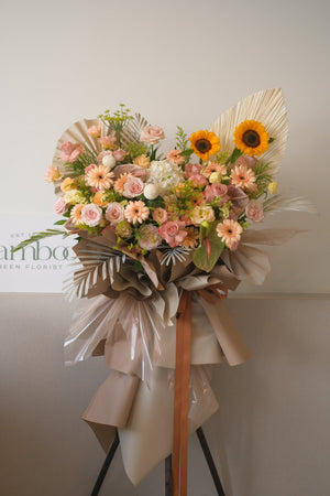 Omakase Grand Opening Flowers (Rustic Flower Market) by Bamboo Green Florist, Penang, photo 2
