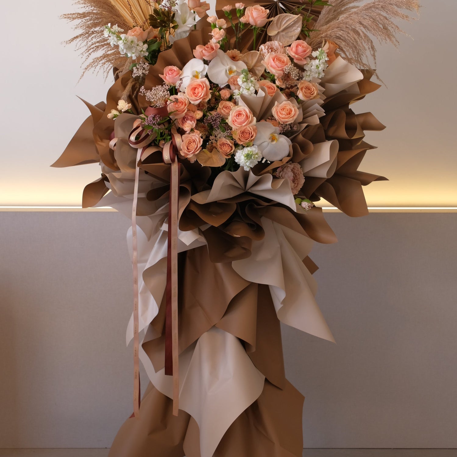 Omakase Opening Grand Opening Flowers (Earthy Muse) by Bamboo Green Florist, Penang