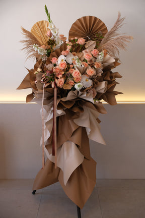 Omakase Opening Grand Opening Flowers (Earthy Muse) by Bamboo Green Florist, Penang