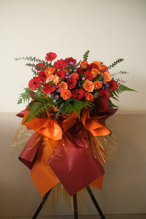 Omakase Opening Grand Opening Flower Stand (Sunrise) by Bamboo Green Florist, Penang