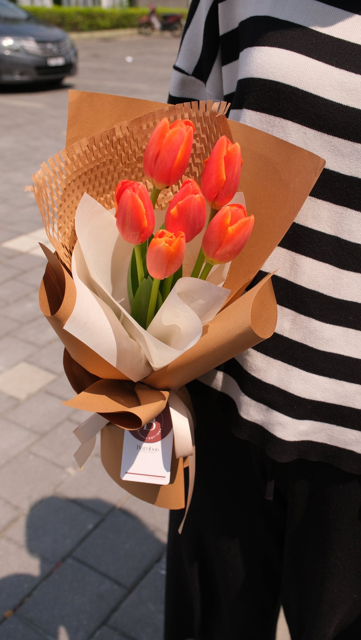 Orange Tulips by Bamboo Green Florist, Penang, photo 2