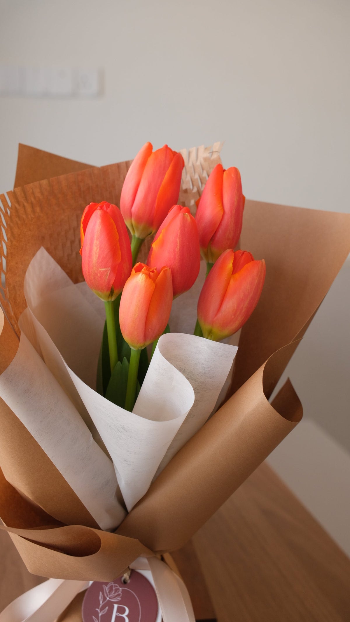 Orange Tulips by Bamboo Green Florist, Penang, photo 4