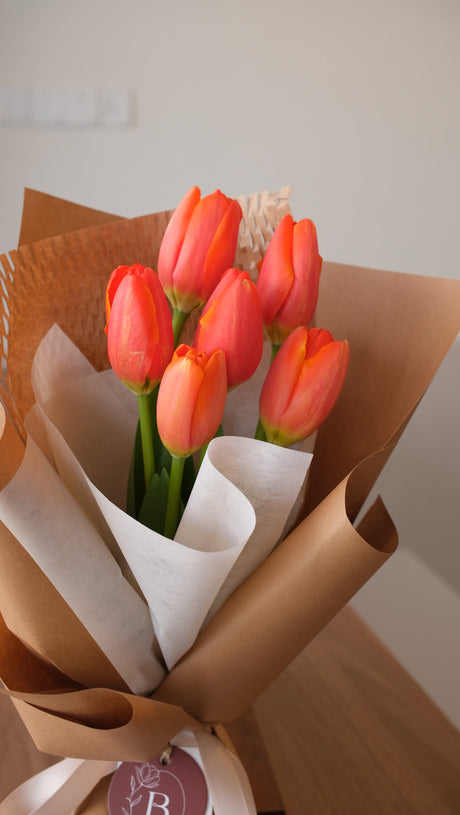 Orange Tulips by Bamboo Green Florist, Penang, photo 4