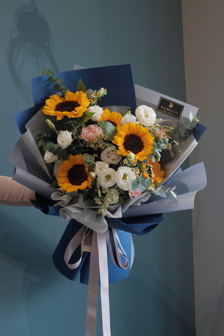 Pure Happiness Sunflower Bouquet by Bamboo Green Florist, Penang, photo 4