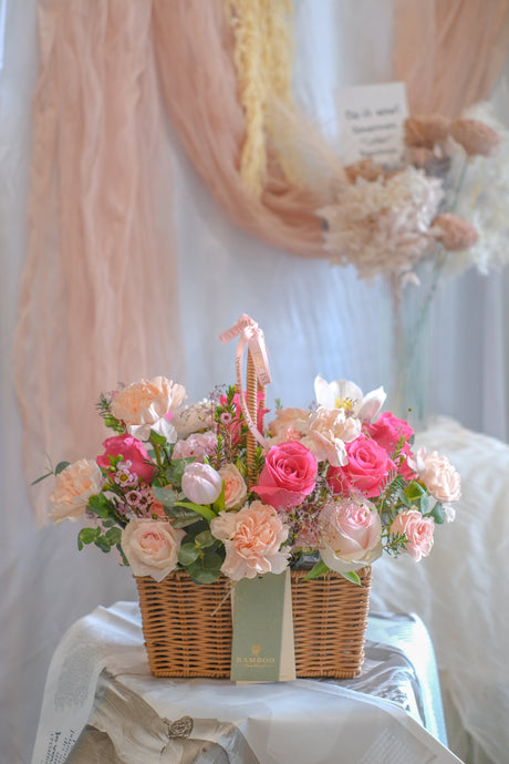 Eastern Chamber Flower Basket by Bamboo Green Florist, Penang, photo 3
