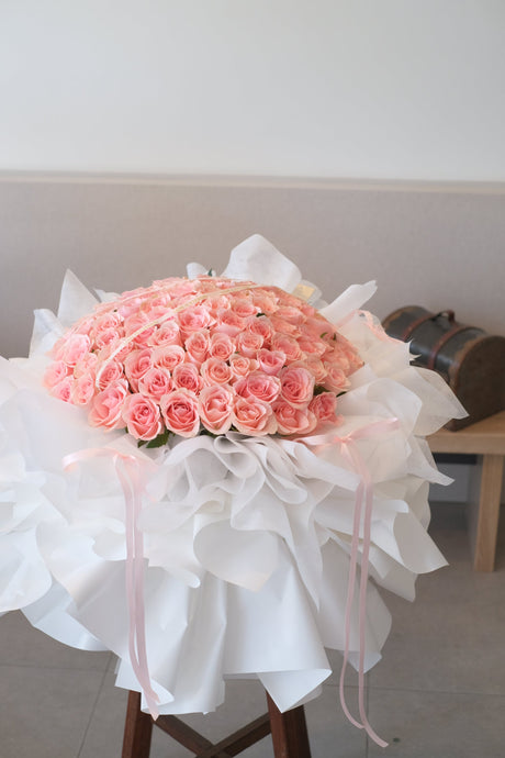 Primrosé Rose Bouquet by Bamboo Green Florist, Penang