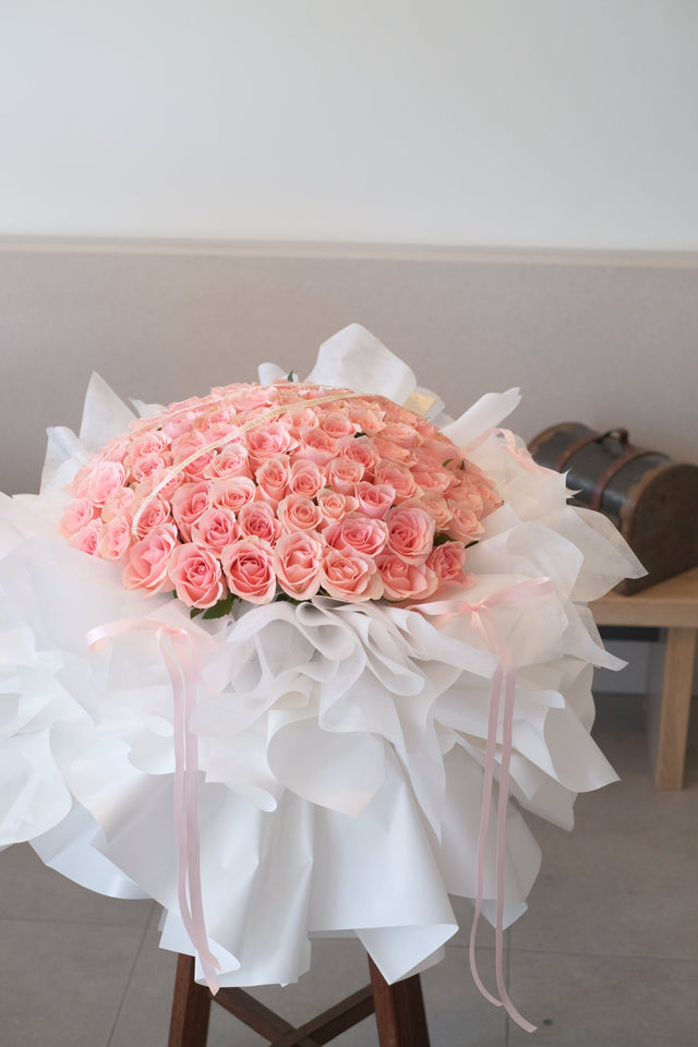 Primrosé Rose Bouquet by Bamboo Green Florist, Penang