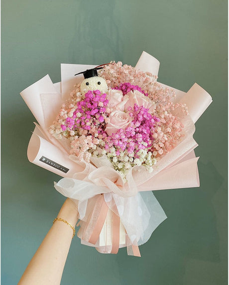 Proud Of You Baby's Breath Bouquet by Bamboo Green Florist, Penang, photo 2