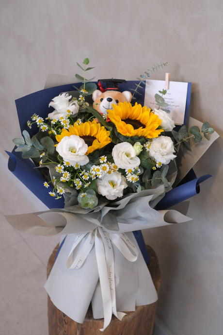 Pure Happiness Sunflower Bouquet by Bamboo Green Florist, Penang, photo 3