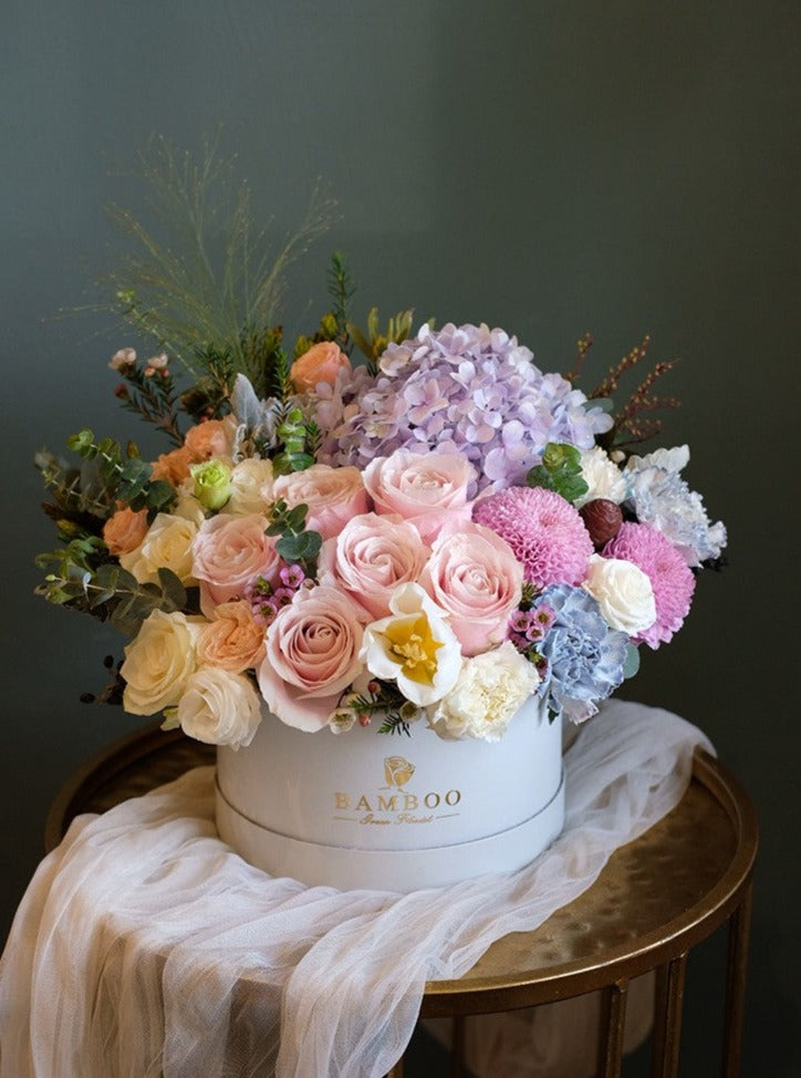 Purple Bits Flower Box by Bamboo Green Florist, Penang