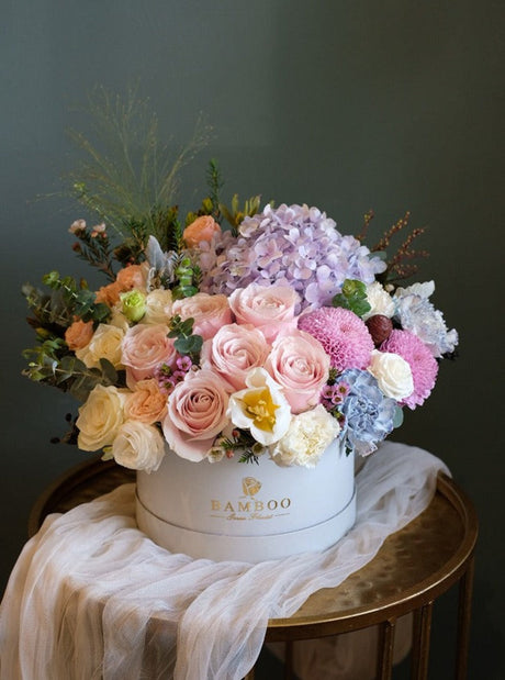 Purple Bits Flower Box by Bamboo Green Florist, Penang