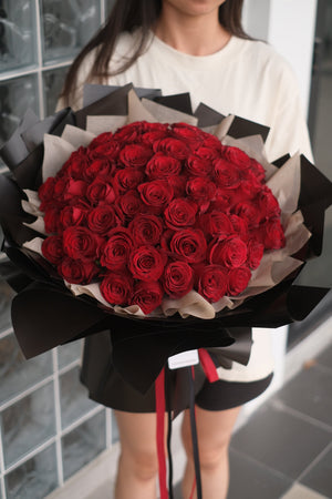 Sangria - Red Roses Bouquet by Bamboo Green Florist, Penang, photo 4