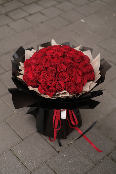 Sangria - Red Roses Bouquet by Bamboo Green Florist, Penang, photo 2