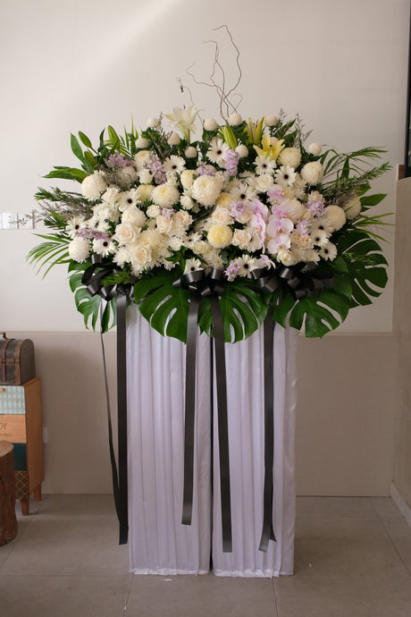 Space II Condolence Wreath by Bamboo Green Florist, Penang