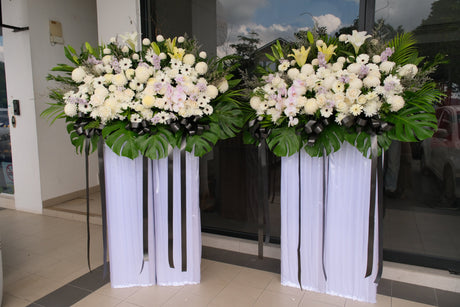 Space II Condolence Wreath by Bamboo Green Florist, Penang, photo 2