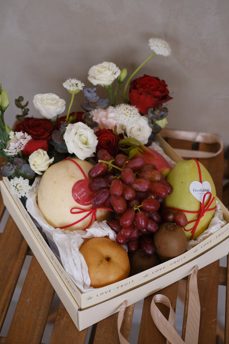 Summer Bling Fruit & Flower Basket by Bamboo Green Florist, Penang, photo 2