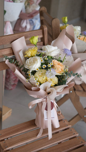 Sweet Surprise Rose Bouquet by Bamboo Green Florist, Penang