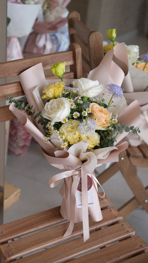 Sweet Surprise Rose Bouquet by Bamboo Green Florist, Penang