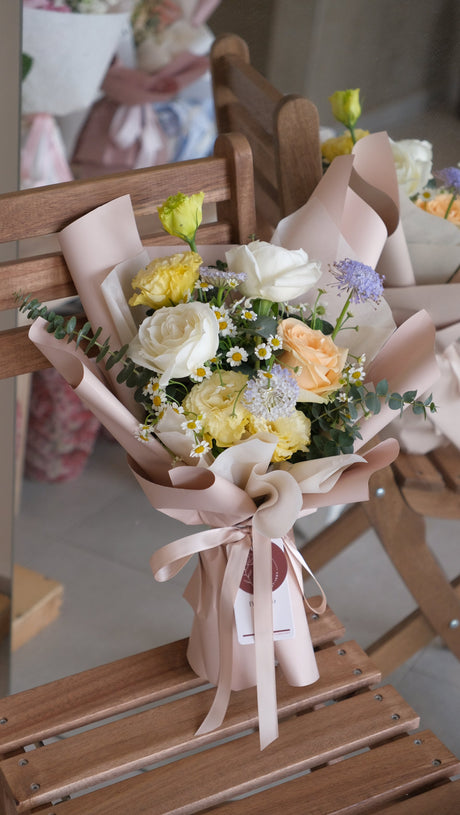 Sweet Surprise Rose Bouquet by Bamboo Green Florist, Penang