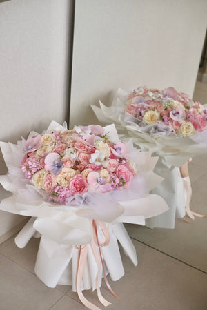 Tulle Senorita Rose Bouquet by Bamboo Green Florist, Penang, photo 4