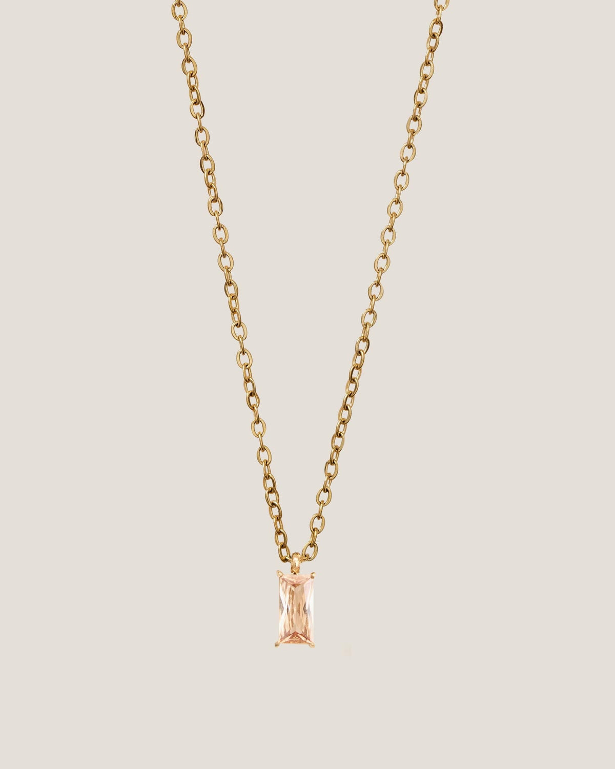 Verity Champagne Pendant Gold Necklace by GUNG by Bamboo Green Florist, Penang