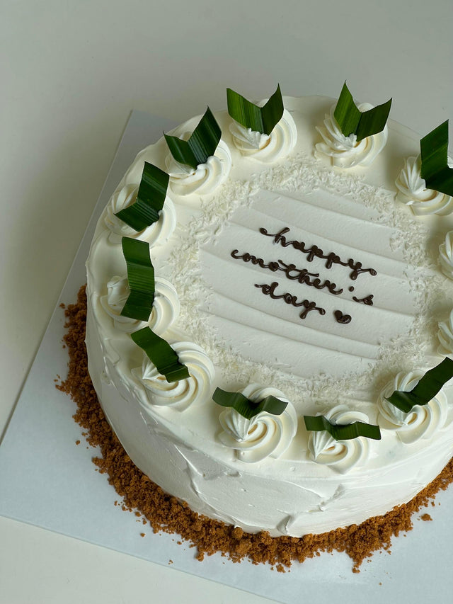 Pandan Bloom Cake by Bamboo Green Florist, Penang
