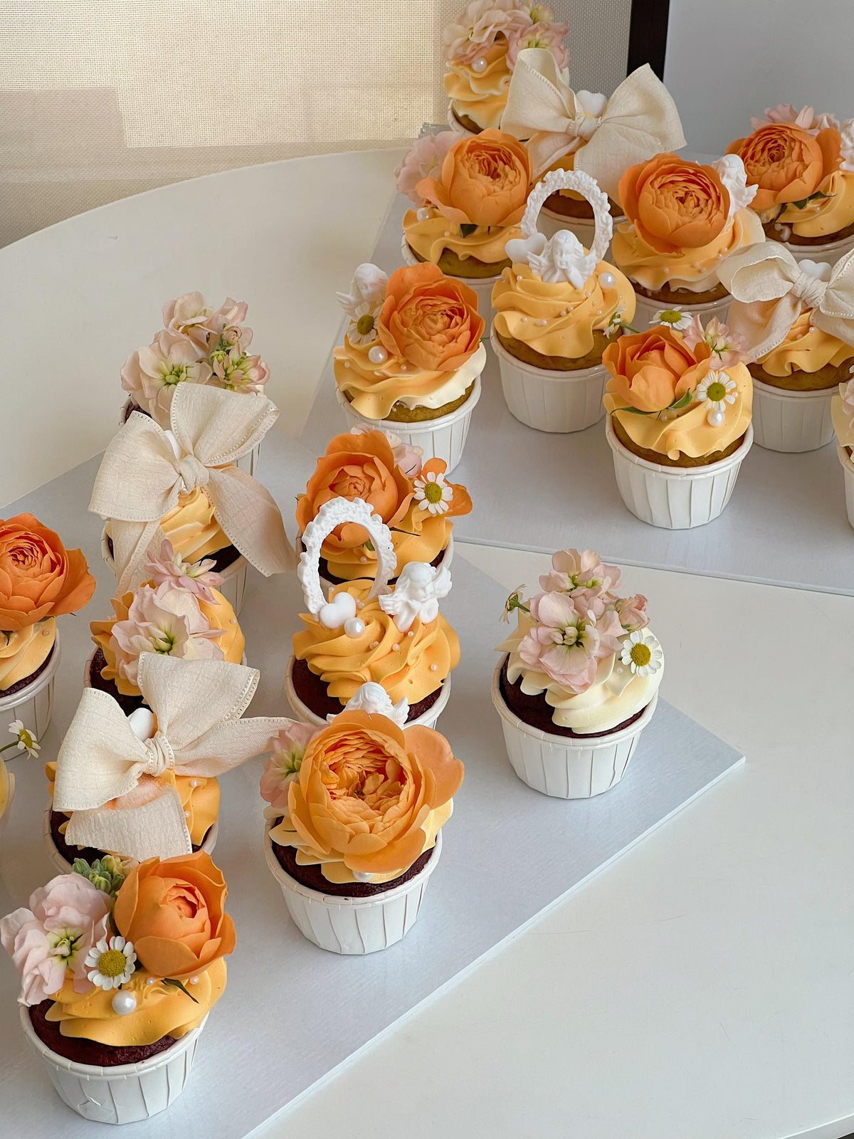 Floral Elegance Cupcakes by Bamboo Green Florist, Penang