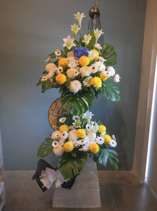 Whyte Williams Condolence Wreath by Bamboo Green Florist, Penang