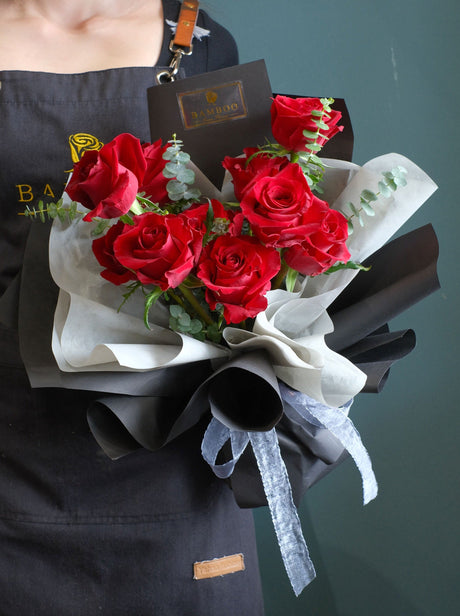 Absolutely Roses / Red by Bamboo Green Florist, Penang