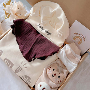 Baby Chef standard baby gift box with chef romper with matching hat and bib