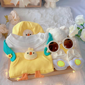 Baby Chicky classic baby gift box with yellow chick romper