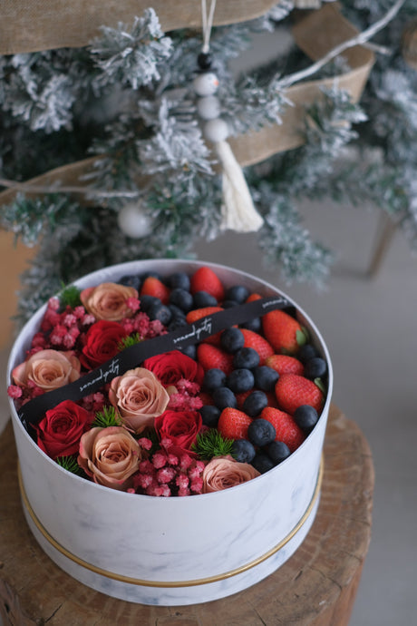 Berry, Merry Fruit & Flower Basket by Bamboo Green Florist, Penang