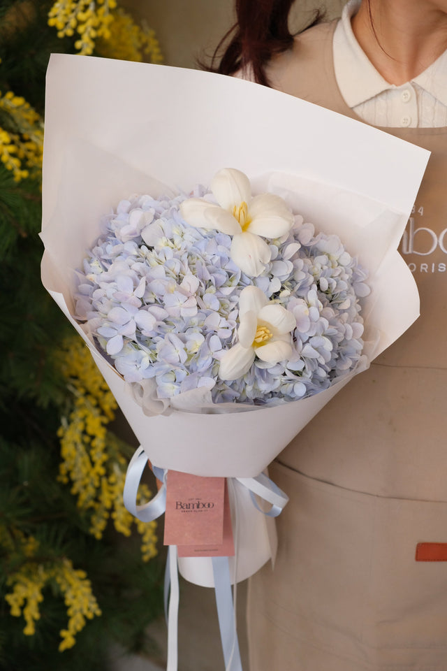 Blue-tiful Bouquet by Bamboo Green Florist, Penang