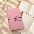 Personalised PU leather notebook with engraved name