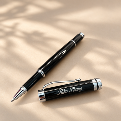 Personalised engraved gel pen with name