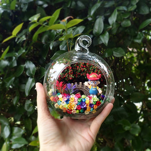 Cartoon Girl preserved flower terrarium