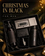 Set hadiah Christmas in Black untuk lelaki dengan botol air, penulen udara, klip tali leher dan pencuci muka