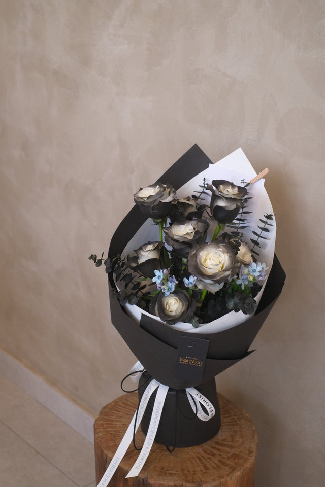 Dark Knight Bouquet by Bamboo Green Florist, Penang