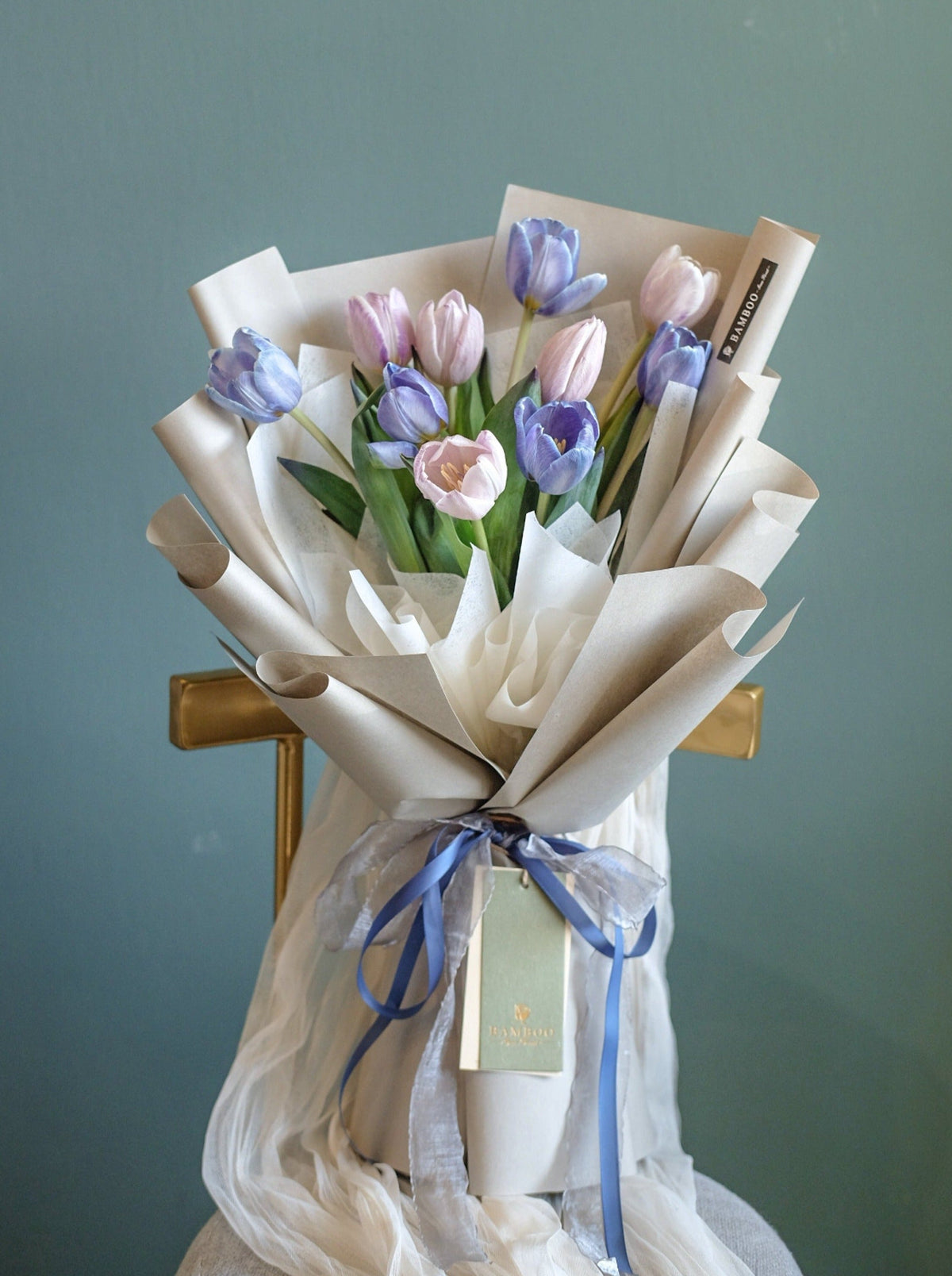 Morandi Mix Tulips by Bamboo Green Florist, Penang, photo 4