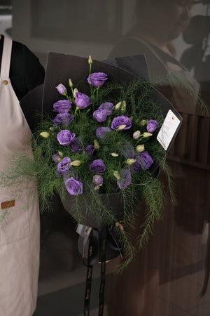 Éclat Violet Tulip Bouquet by Bamboo Green Florist, Penang