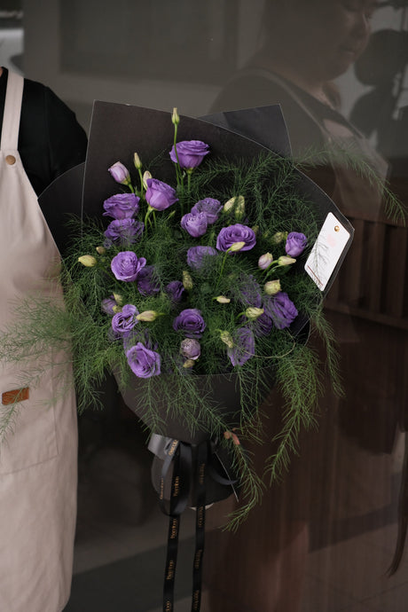 Éclat Violet Tulip Bouquet by Bamboo Green Florist, Penang