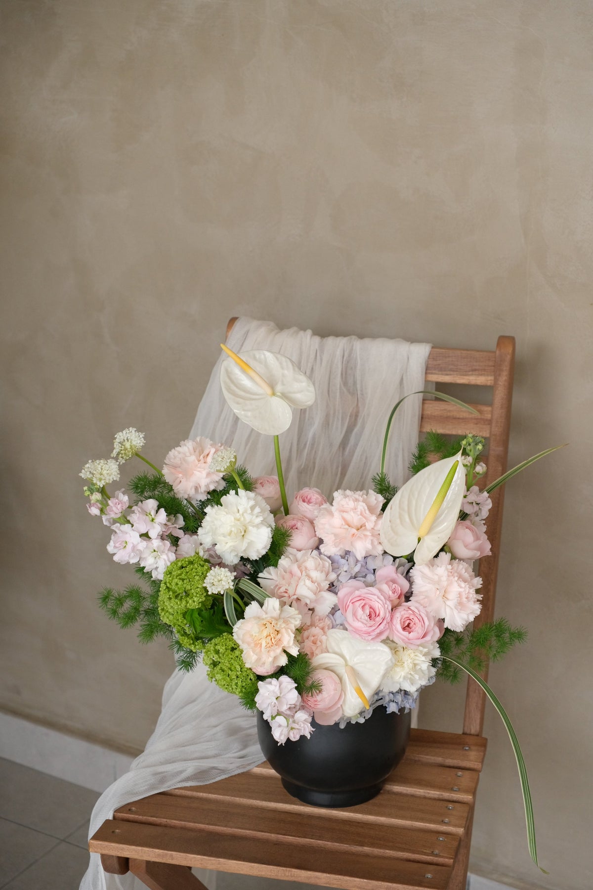 First Born Vase Arrangement by Bamboo Green Florist, Penang