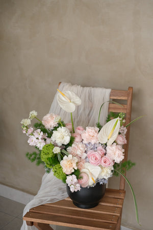 First Born Vase Arrangement by Bamboo Green Florist, Penang