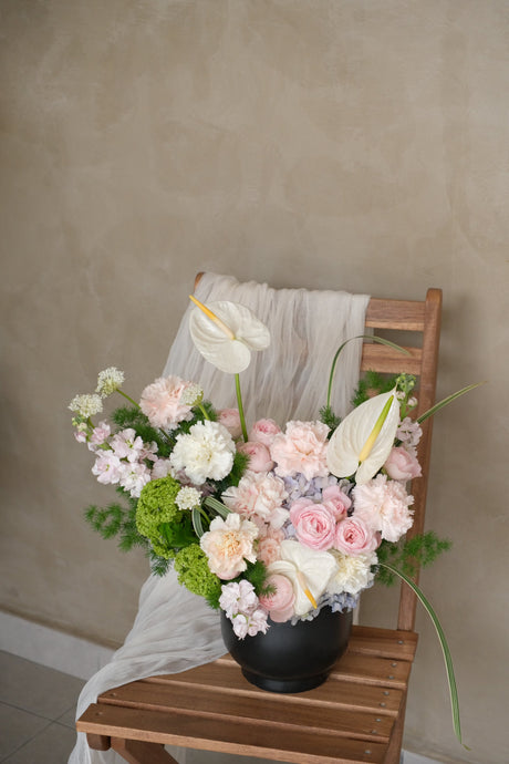 First Born Vase Arrangement by Bamboo Green Florist, Penang