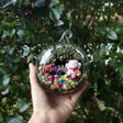 Fortune Cat with Bag preserved flower terrarium
